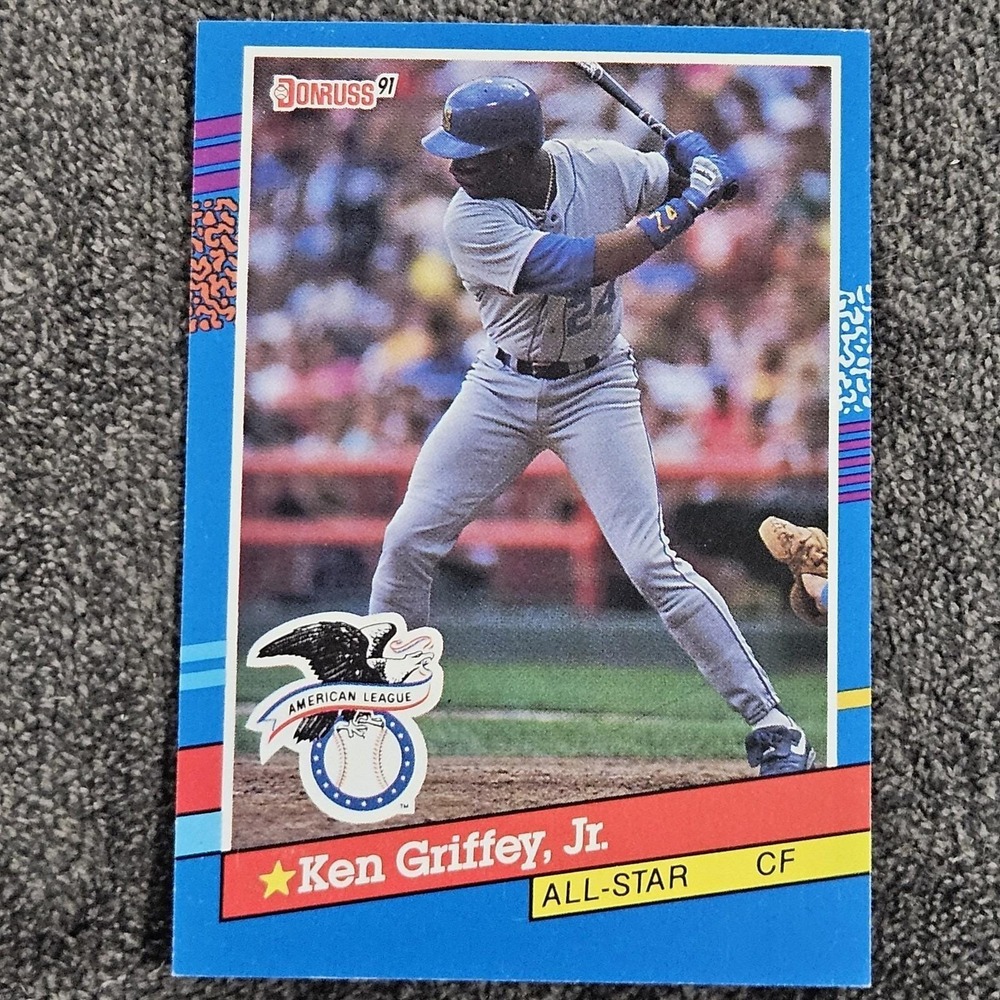 1991 Donruss Ken Griffey Jr All-Star #49 Error Card (No Dot after Inc.) HOF‎